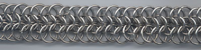 European 6-in-1 chain made of 16 ga (.064) x 3/8 I.D. stainless steel