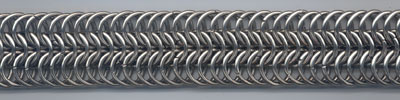 European 8-in-1 chain made of 16 ga (.064) x 3/8 I.D. stainless steel