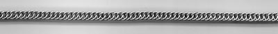 Half Persian 4-in-1 chain made of 22 ga (.025) x 1/8 I.D. stainless steel