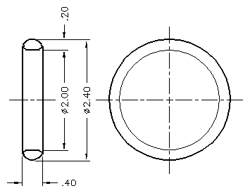 Diagram of a shower ring